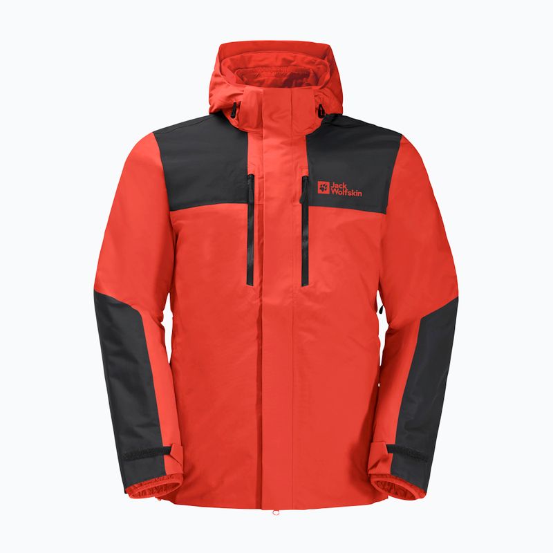Jack Wolfskin giacca Jasper 3in1 da uomo rosso forte 9