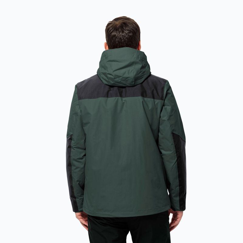 Jack Wolfskin giacca Jasper 3in1 uomo nero oliva 3
