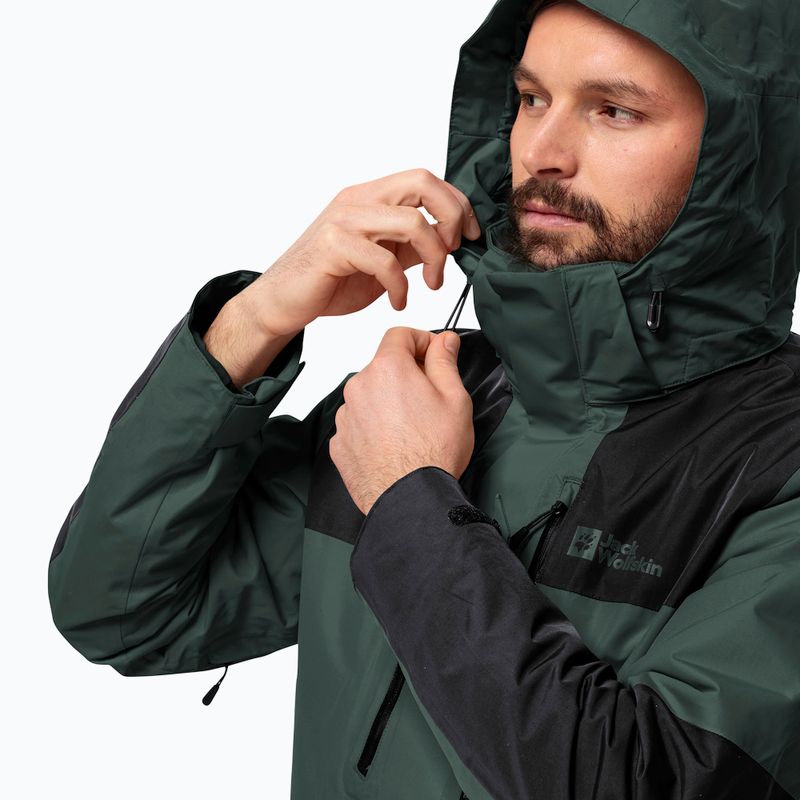 Jack Wolfskin giacca Jasper 3in1 uomo nero oliva 5
