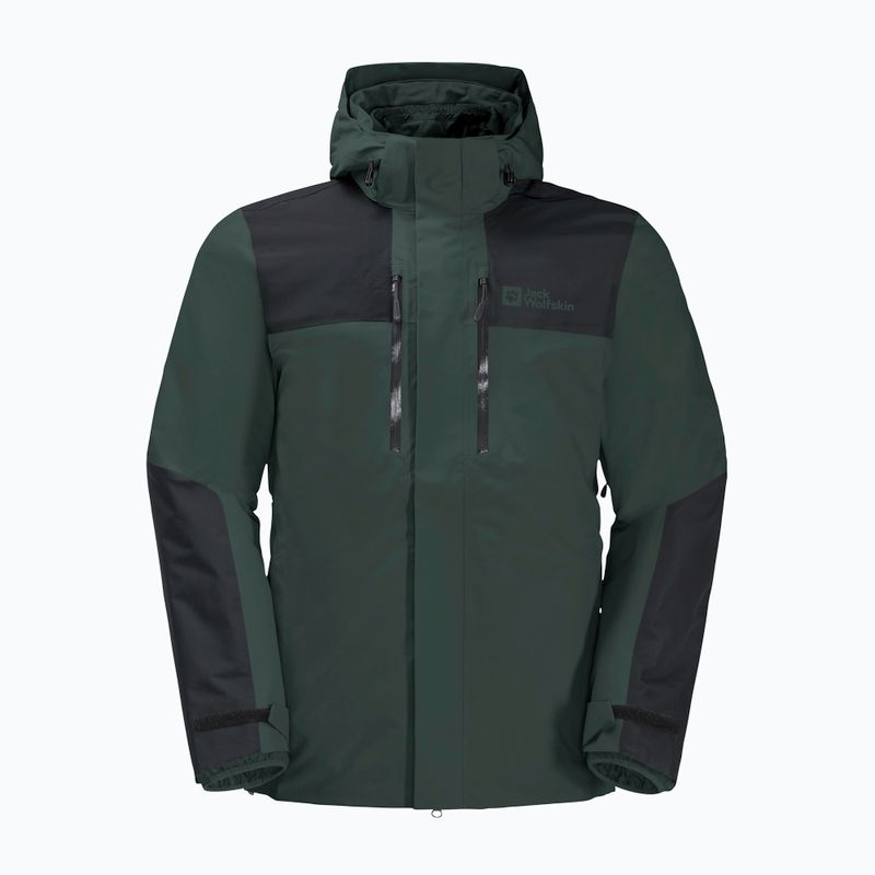 Jack Wolfskin giacca Jasper 3in1 uomo nero oliva 8