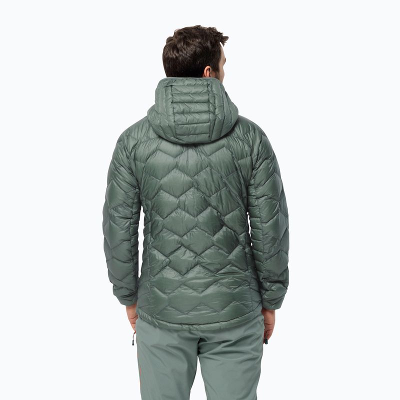 Giacca da sci Jack Wolfskin Alpspitze Down Hoody hedge verde uomo 2