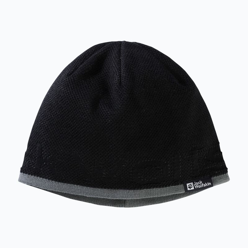 Cappello da trekking del marchio Jack Wolfskin nero