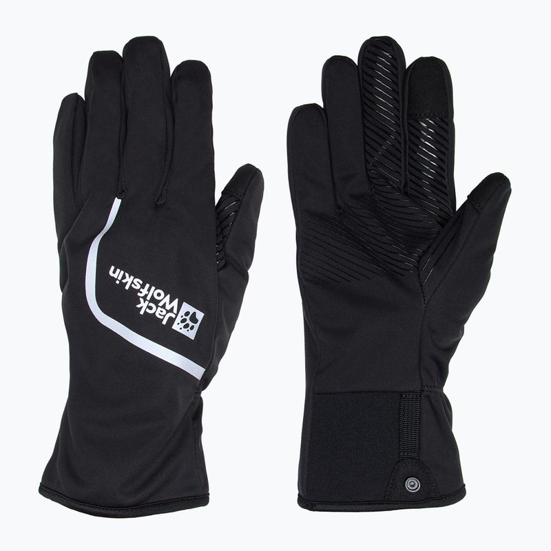 Guanti da ciclismo Jack Wolfskin Morobbia Light nero