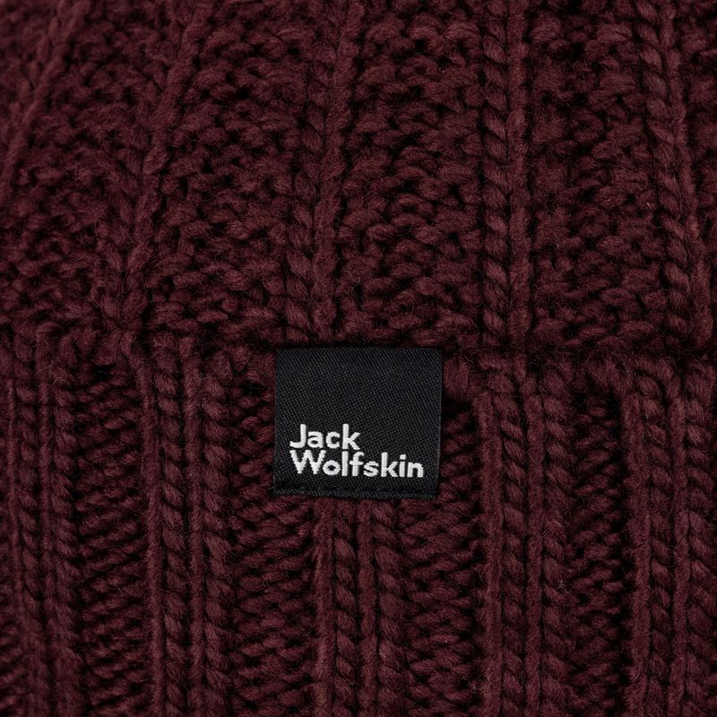 Berretto invernale da donna Jack Wolfskin Highloft Knit Beanie boysenberry 4