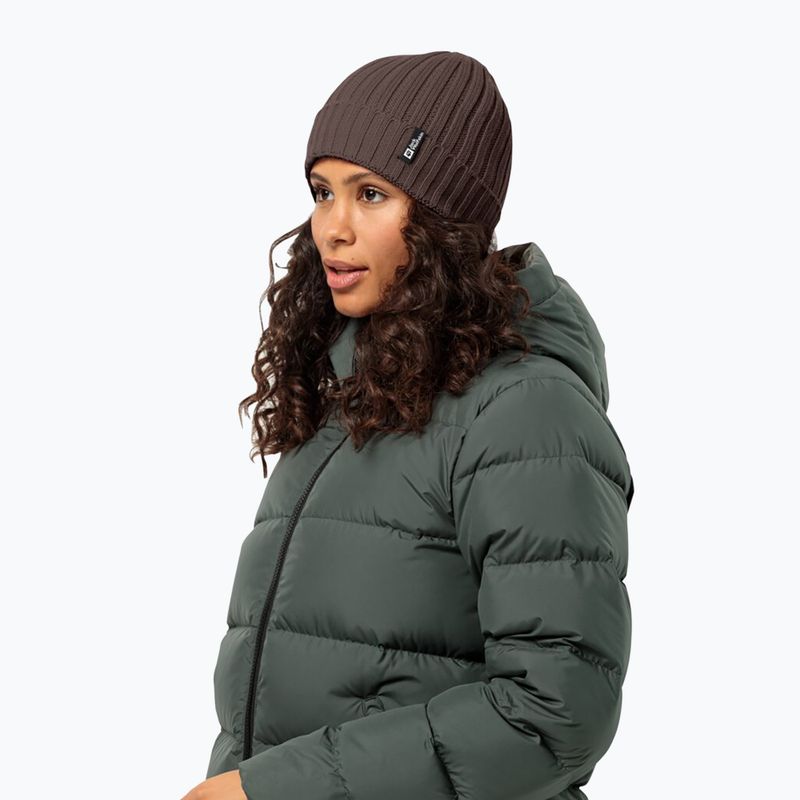 Jack Wolfskin Rib Knit berretto invernale in terra rossa 2