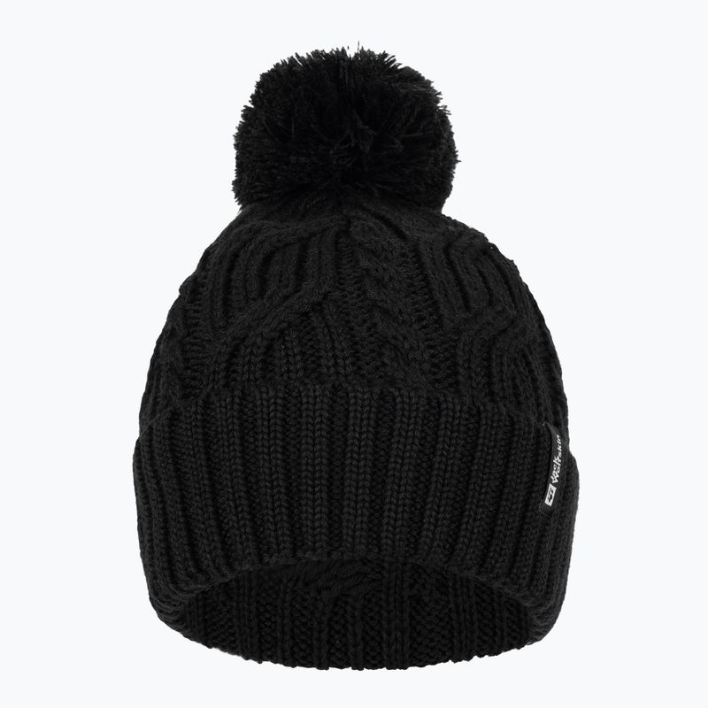 Jack Wolfskin berretto invernale Pompom nero 2