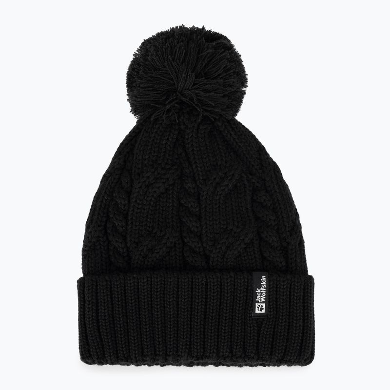 Jack Wolfskin berretto invernale Pompom nero 5