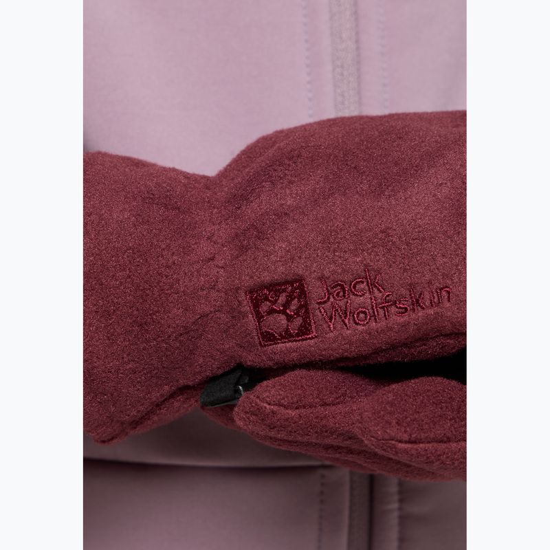 Guanti in pile Jack Wolfskin Guanti da trekking boysenberry 3