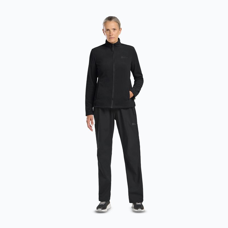 Jack Wolfskin giacca in pile da donna Taunus Fz nero 2