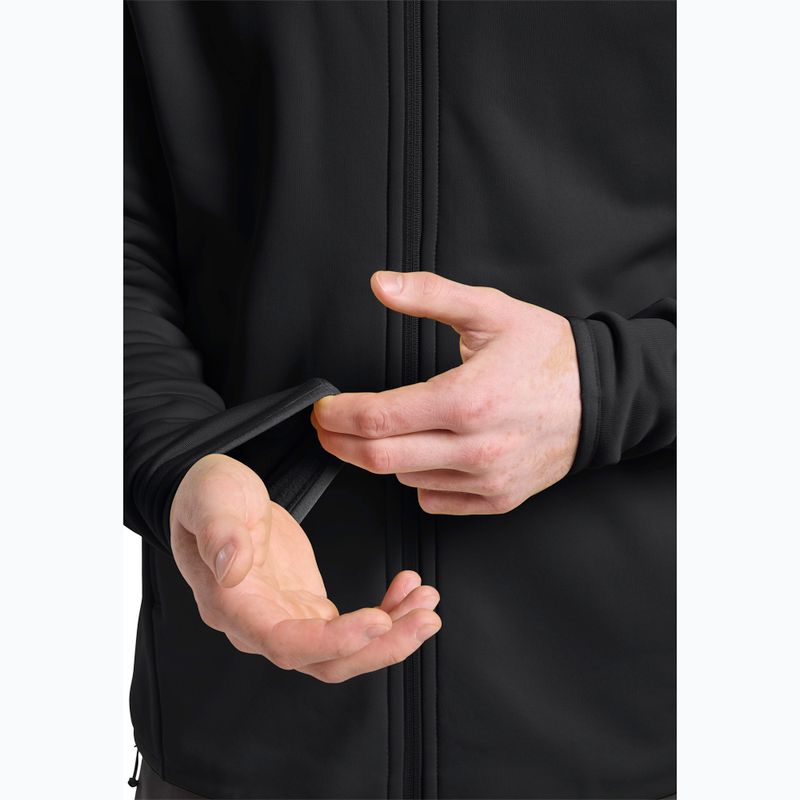 Jack Wolfskin Felpa in pile da uomo Baiselberg Fz nero 6