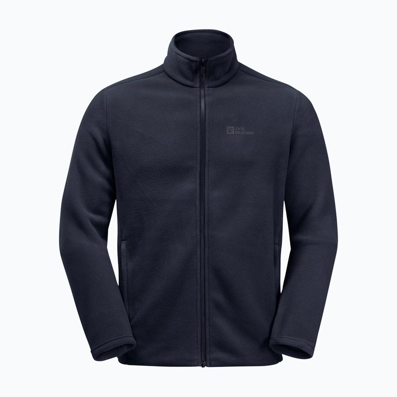 Jack Wolfskin giacca in pile da uomo Winterstein Fz blu notte 6