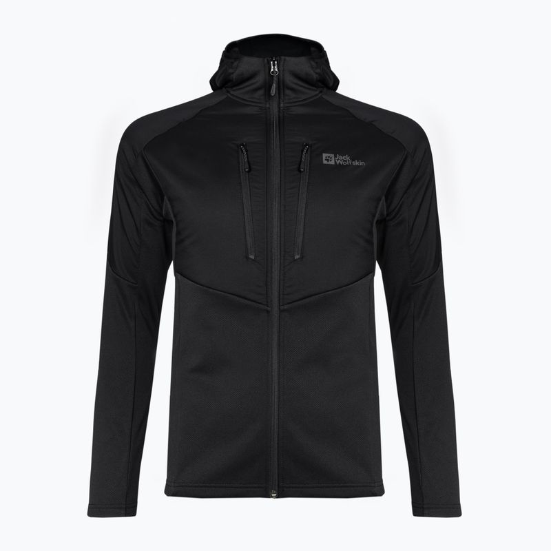 Giacca ibrida da uomo Jack Wolfskin Alpgrat Pro Ins Fz nera 5