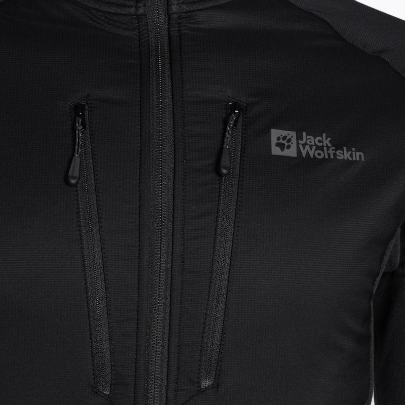 Giacca ibrida da uomo Jack Wolfskin Alpgrat Pro Ins Fz nera 7