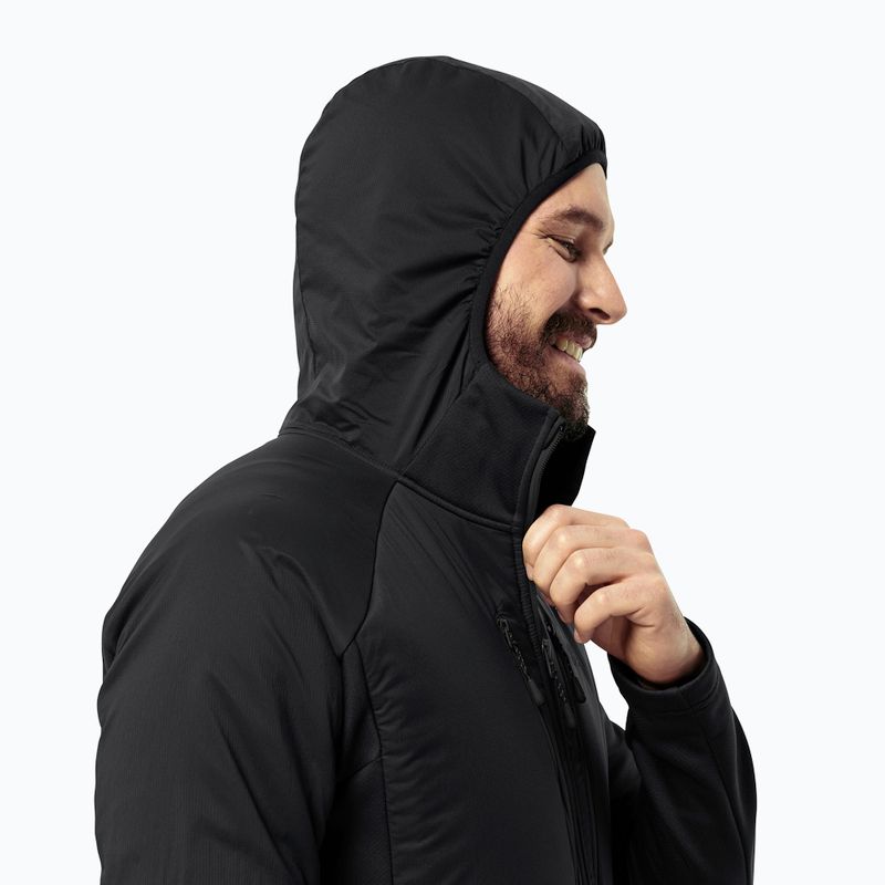 Giacca ibrida da uomo Jack Wolfskin Alpgrat Pro Ins Fz nera 4