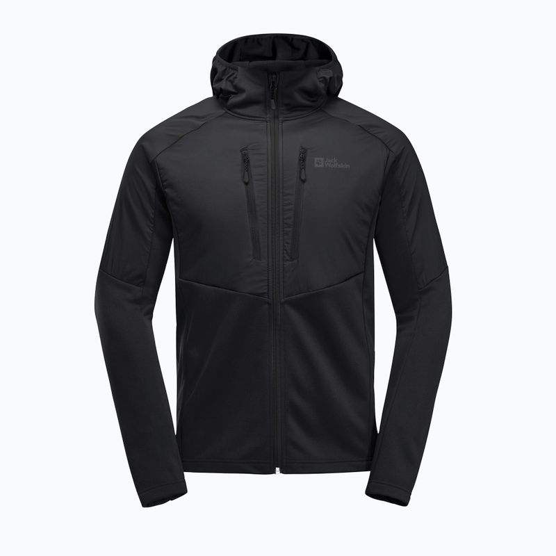 Giacca ibrida da uomo Jack Wolfskin Alpgrat Pro Ins Fz nera 9