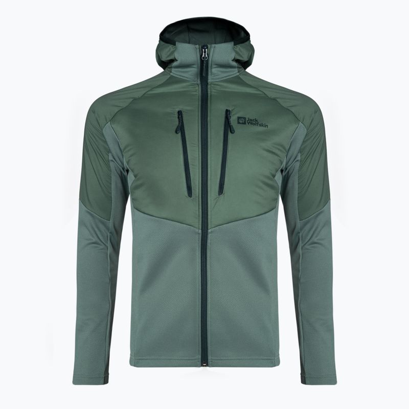 Giacca ibrida da uomo Jack Wolfskin Alpgrat Pro Ins Fz hedge green 5