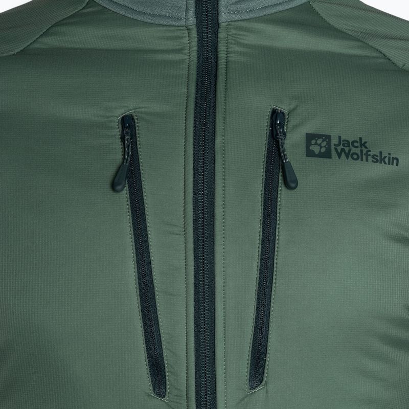 Giacca ibrida da uomo Jack Wolfskin Alpgrat Pro Ins Fz hedge green 7