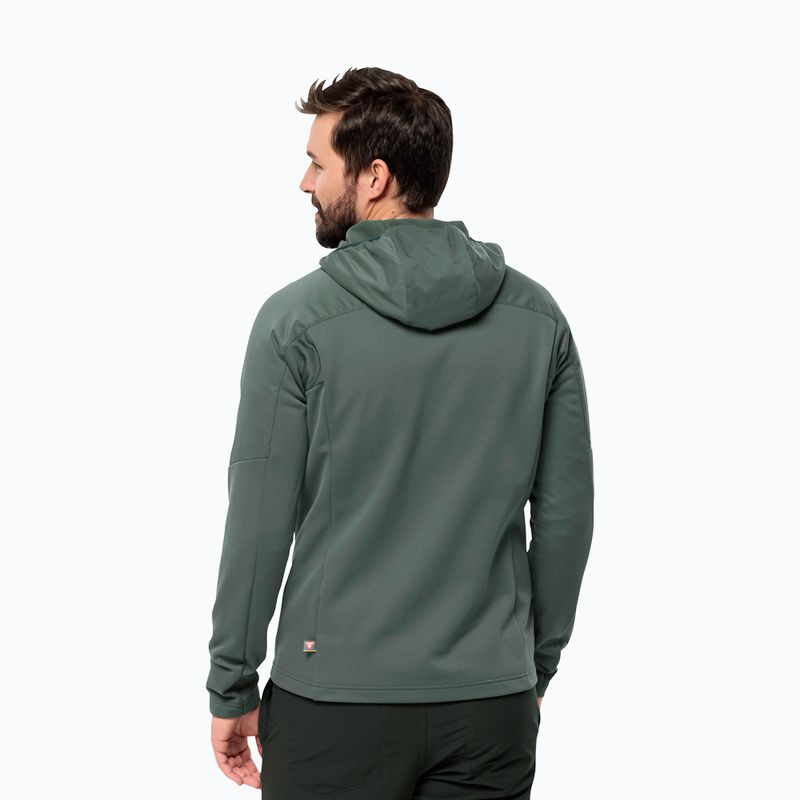 Giacca ibrida da uomo Jack Wolfskin Alpgrat Pro Ins Fz hedge green 2