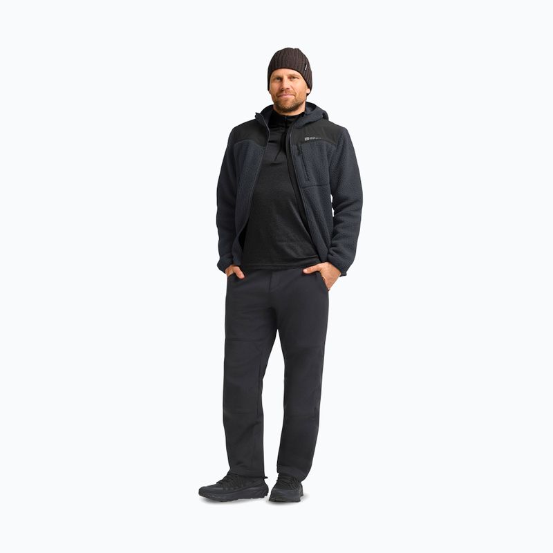 Felpa in pile Kammweg Pile Fz phantom da uomo di Jack Wolfskin 2
