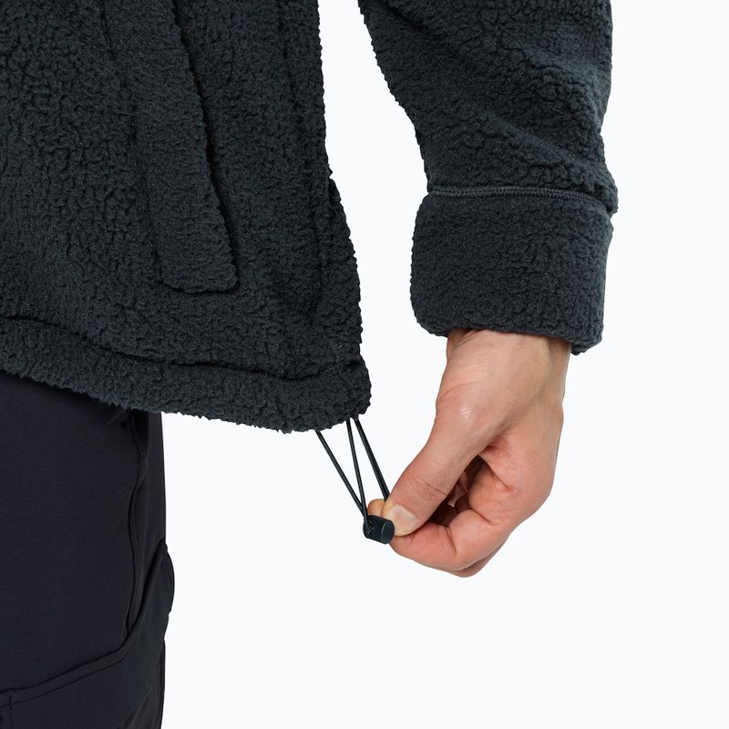 Jack Wolfskin Felslicht Uomo Felpa in pile con cappuccio blu notte 5
