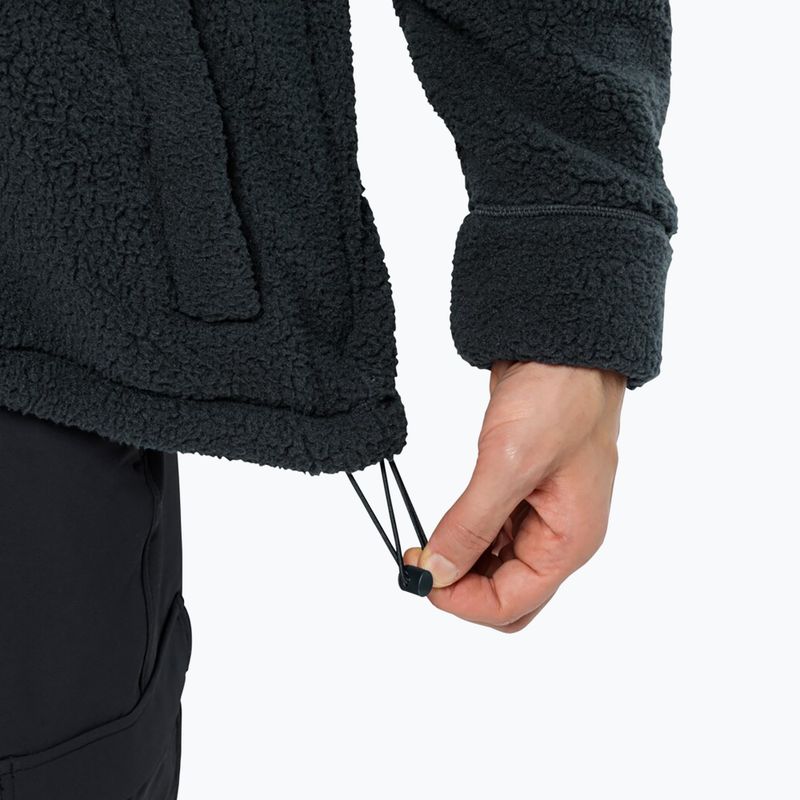 Jack Wolfskin Felslicht Uomo Felpa in pile con cappuccio blu notte 6