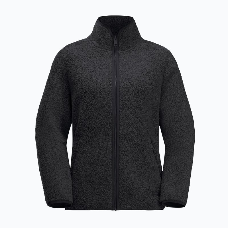 Felpa in pile Jack Wolfskin da donna High Curl nero 4
