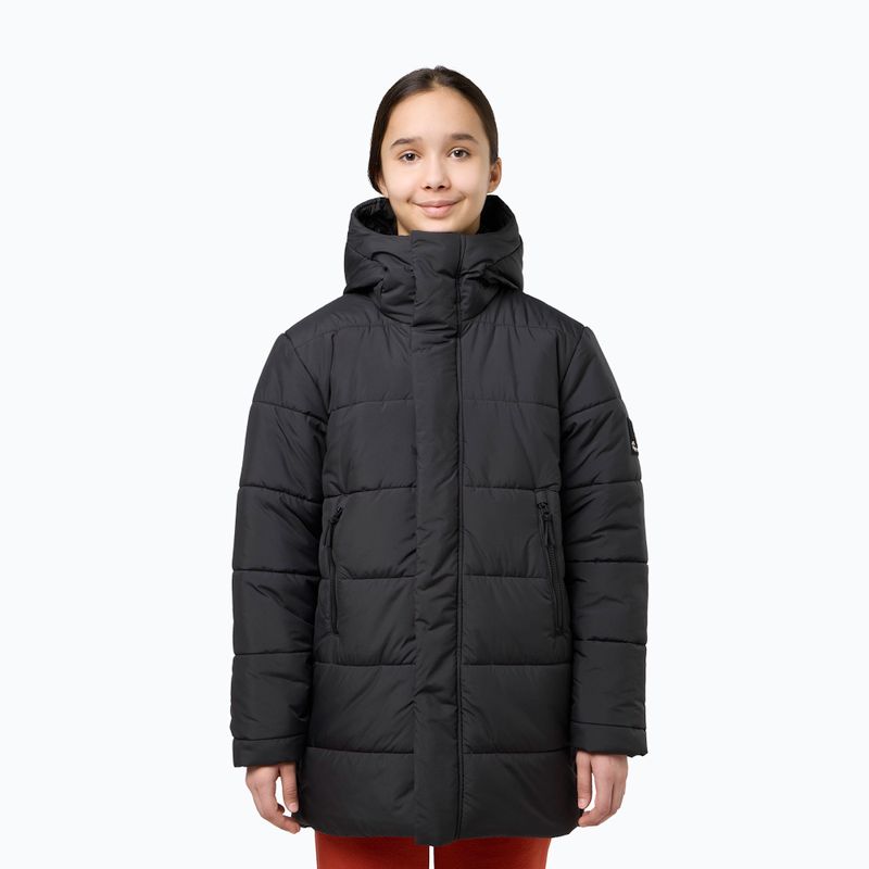 Jack Wolfskin Teen Ins Long granite giacca isolante da bambino nera