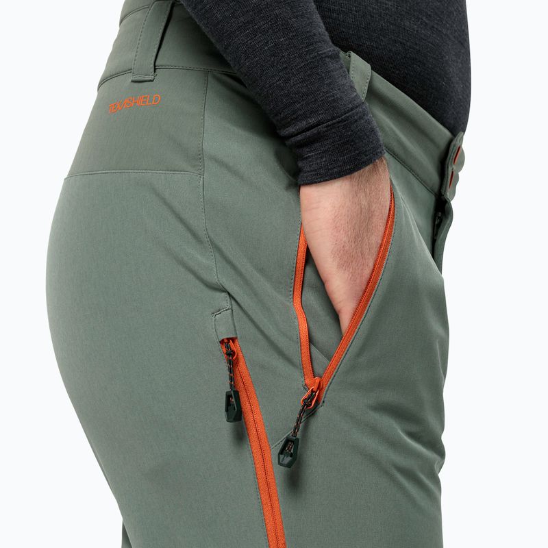 Pantaloni Jack Wolfskin Alpspitze Tour skit da uomo verde siepe 3