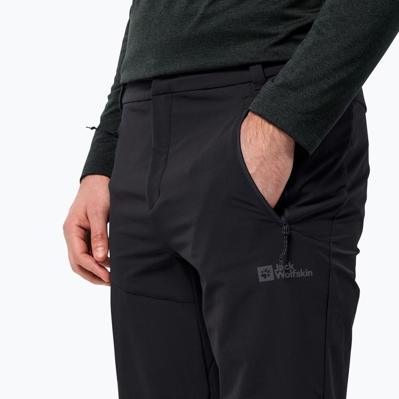 Pantaloni da trekking Jack Wolfskin da uomo Glastal Winter nero 3