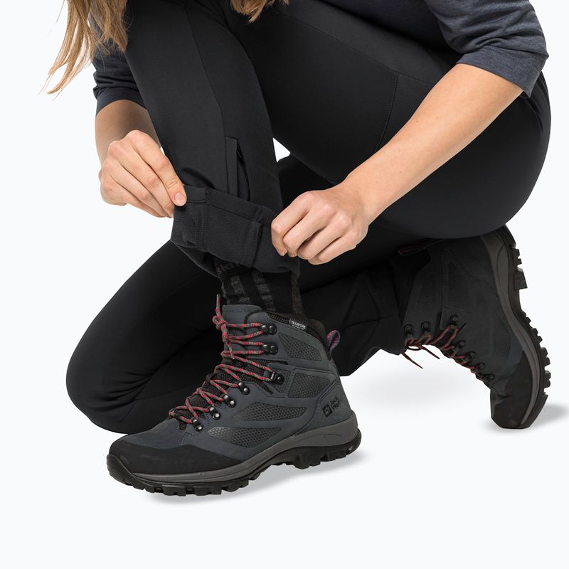 Pantaloni da trekking Jack Wolfskin da donna Stollberg nero 4