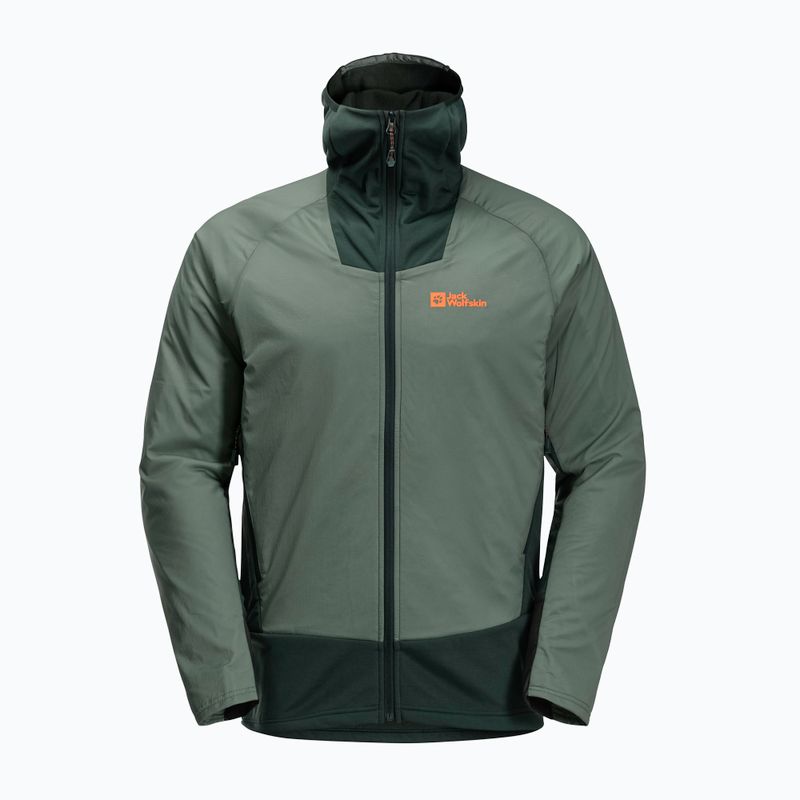 Giacca da pioggia Jack Wolfskin Alpspitze Ins Hybrid hedge verde uomo 7