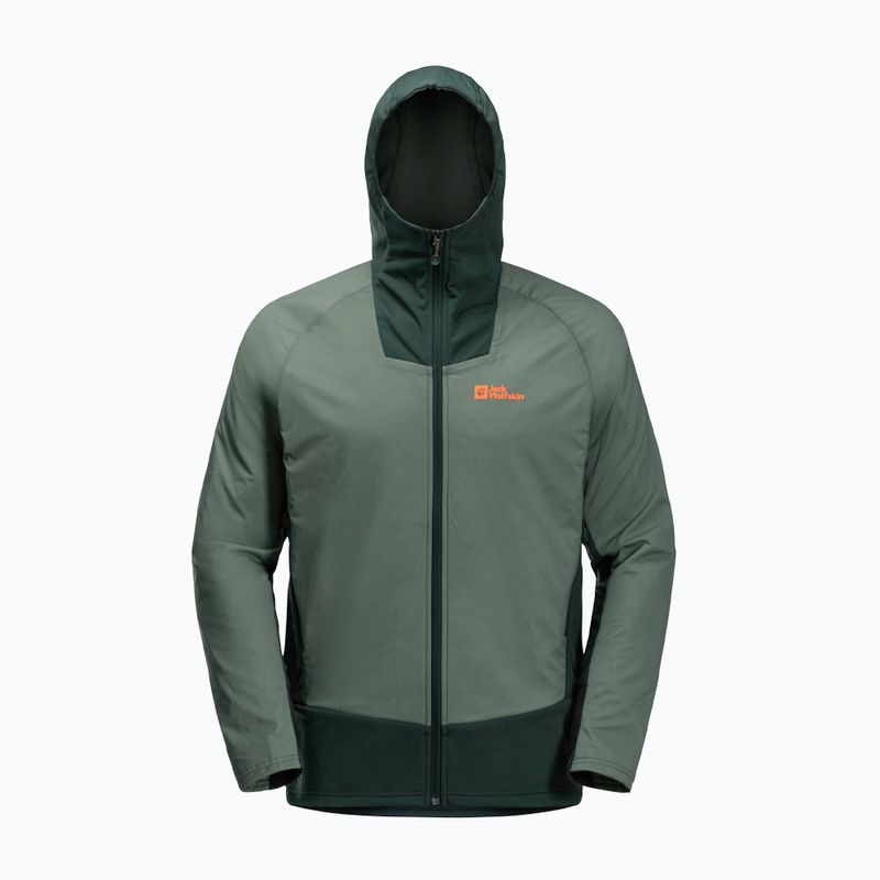 Giacca da pioggia Jack Wolfskin Alpspitze Ins Hybrid hedge verde uomo 8