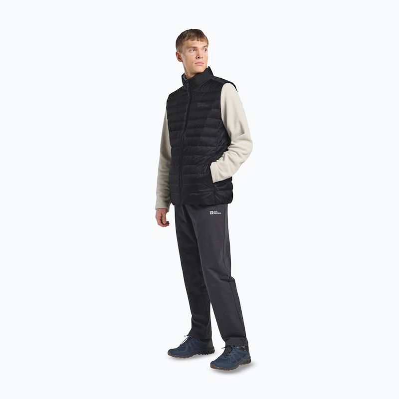 Uomo Jack Wolfskin Pilvi Down senza maniche nero 2