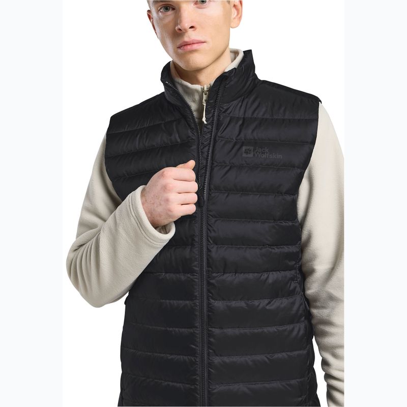 Uomo Jack Wolfskin Pilvi Down senza maniche nero 4