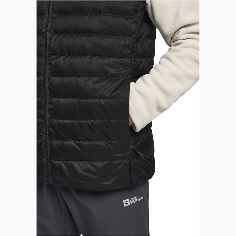 Uomo Jack Wolfskin Pilvi Down senza maniche nero 6