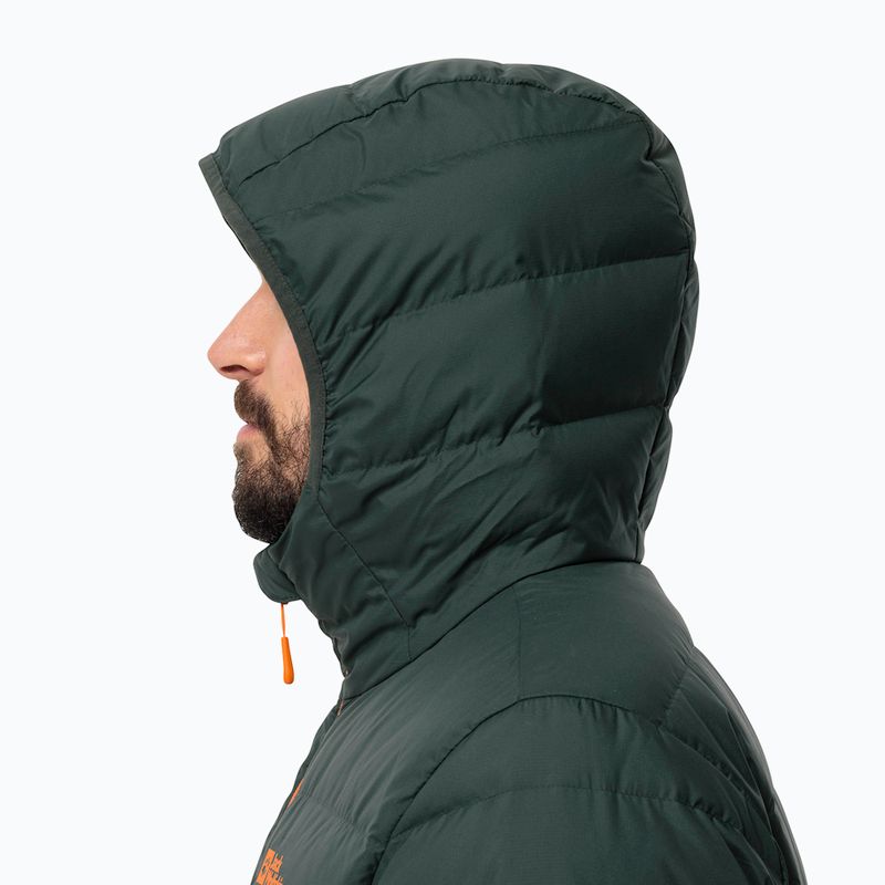 Giacca Jack Wolfskin Ather Down Hoody da uomo con cappuccio dragon fire 3