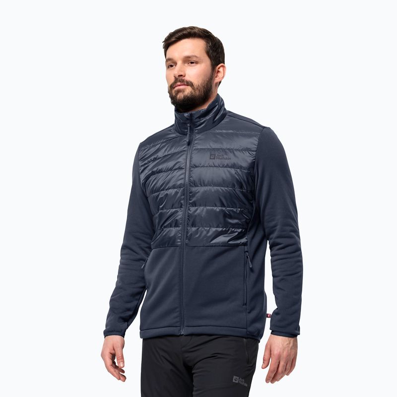 Giacca Jack Wolfskin 3in1 da uomo Feldberg Luntal 3in1 blu notte 3