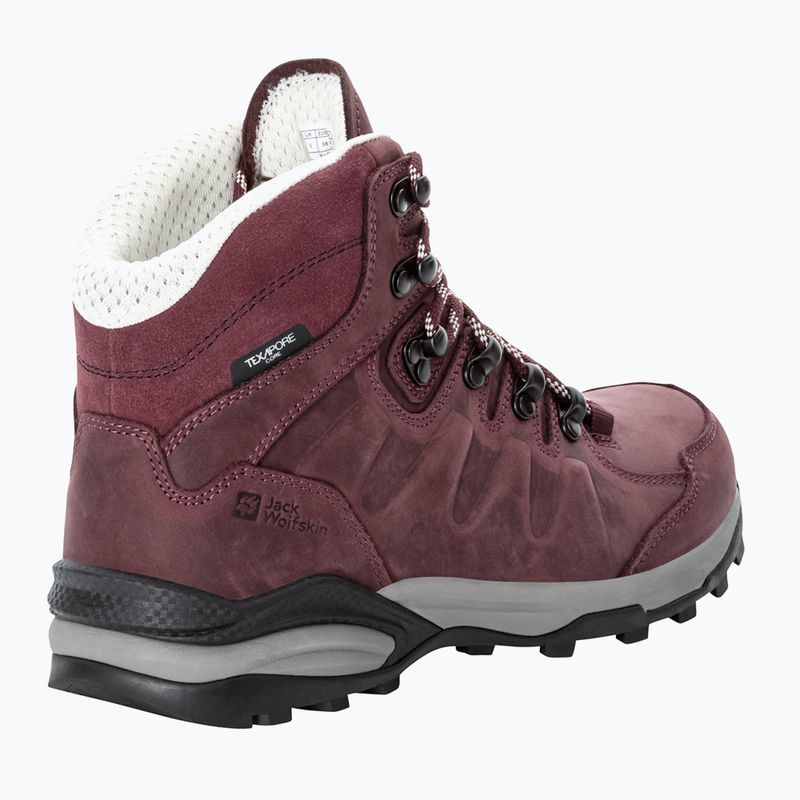 Jack Wolfskin Scarpe da trekking da donna Refugio Prime Texapore Mid marrone scuro 11