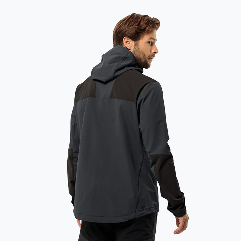 Giacca softshell Jack Wolfskin Andur phantom da uomo 2