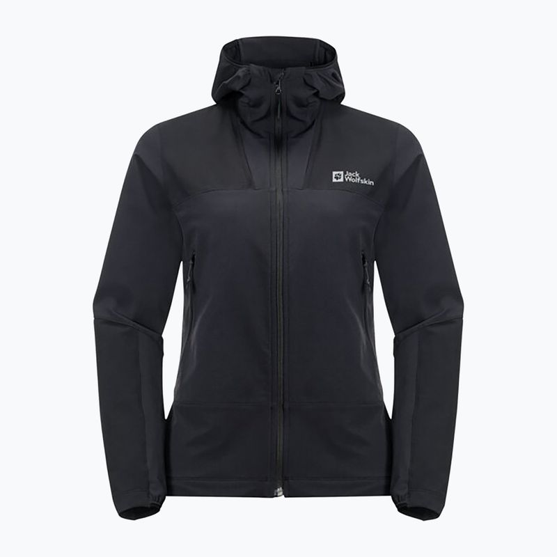 Giacca softshell Jack Wolfskin da donna Andur nero 6