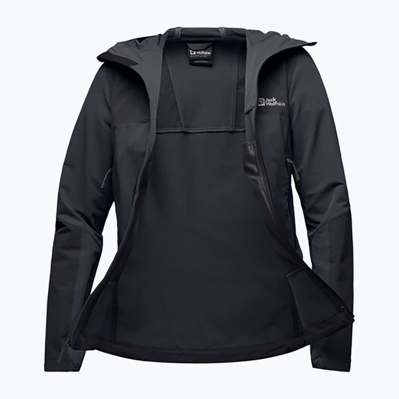 Giacca softshell Jack Wolfskin da donna Andur nero 7