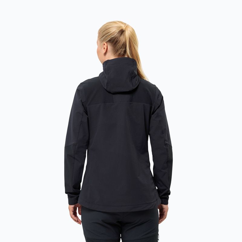 Giacca softshell Jack Wolfskin da donna Andur nero 2