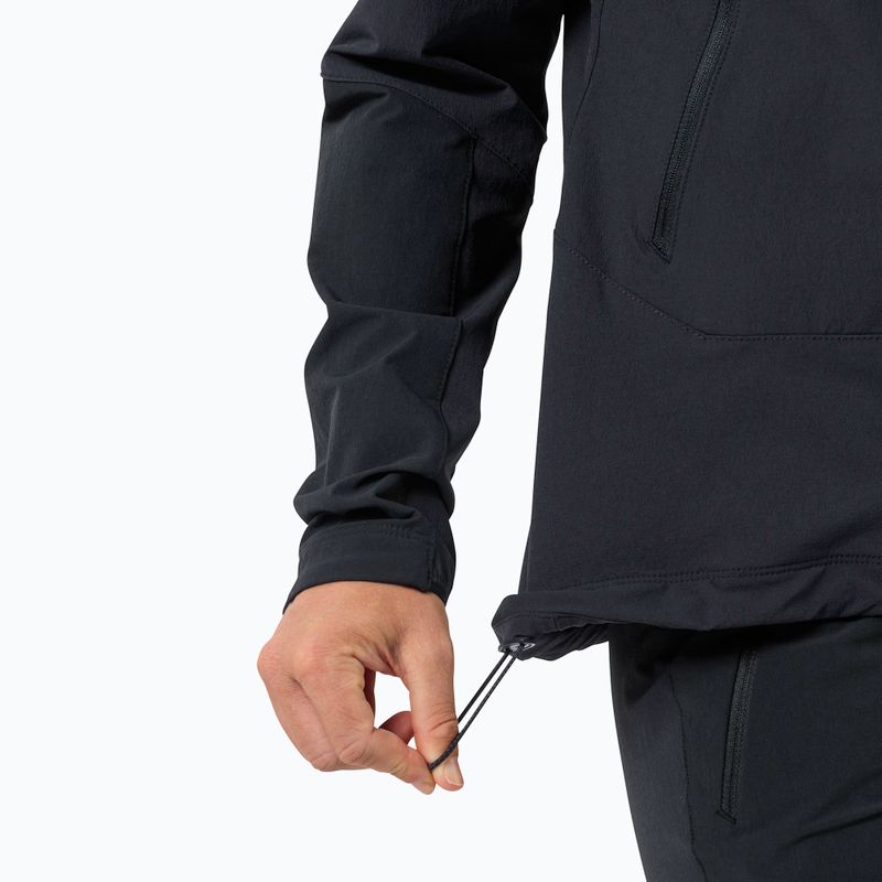Giacca softshell Jack Wolfskin da donna Andur nero 5