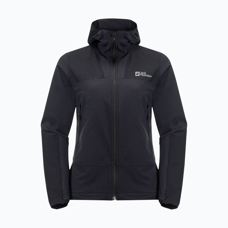Giacca softshell Jack Wolfskin da donna Andur nero 6
