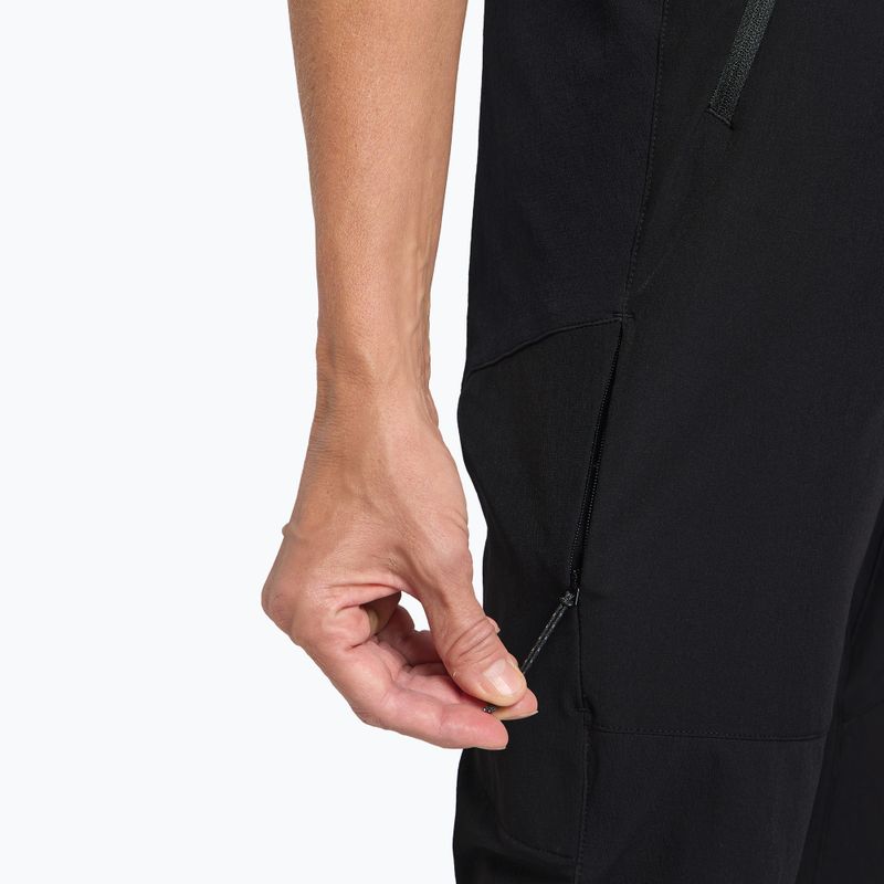 Pantaloni softshell da donna Jack Wolfskin Andur nero 5