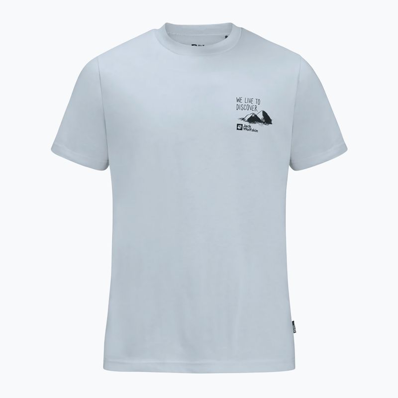 Maglietta Jack Wolfskin da uomo Discover soft blue 4