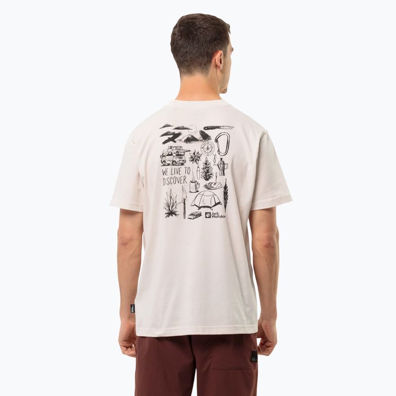 T-shirt Jack Wolfskin da uomo Scoprire la conchiglia marina 2