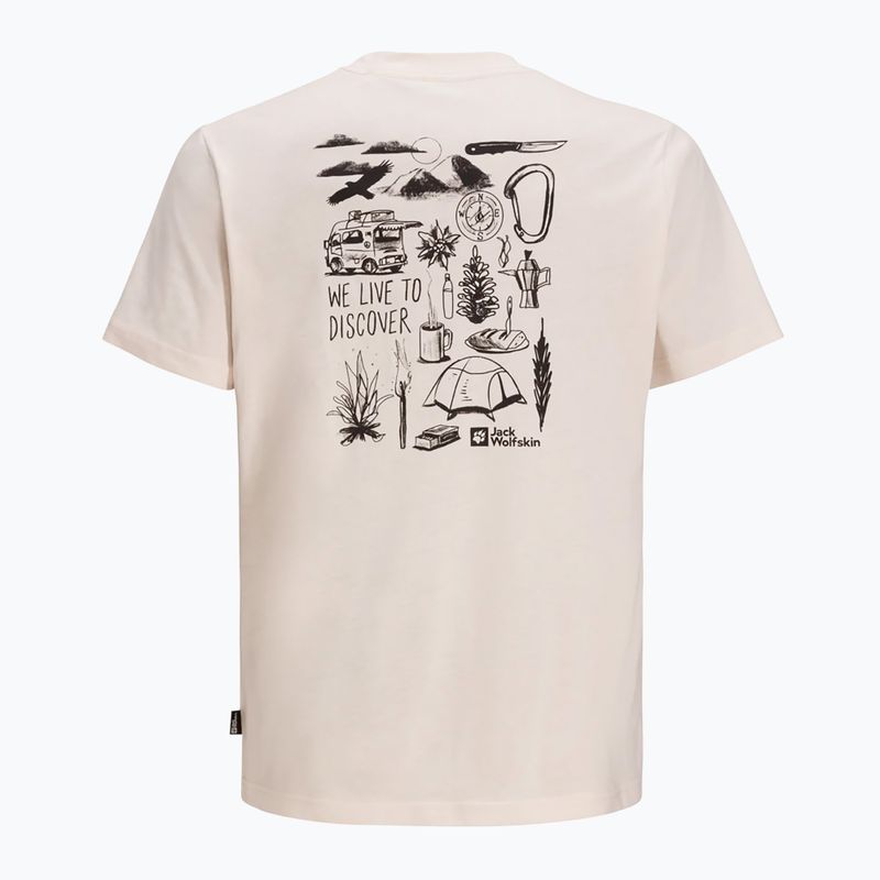 T-shirt Jack Wolfskin da uomo Scoprire la conchiglia marina 5