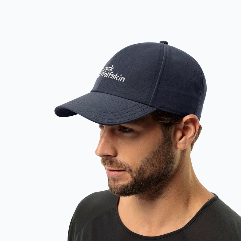 Jack Wolfskin Cappello da baseball nero 4