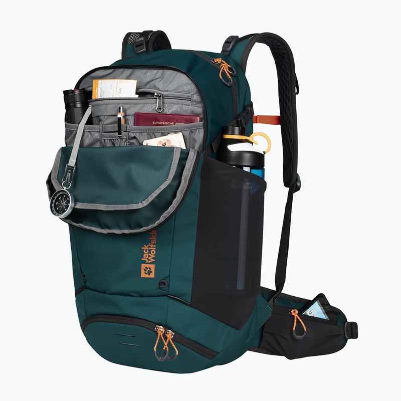 Zaino da bicicletta Jack Wolfskin Moab Jam Shape 30 l verde mare 3
